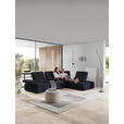 ECKSOFA in Struktur Schwarz  313/233 cm  - Schwarz, Design, Kunststoff/Textil (313/233cm) - Emilio Belluti