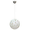 PENDELLAMPA Frida 40/40/130 cm  - vit, Klassisk, plast (40/40/130cm)