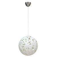 PENDELLAMPA Frida 40/40/130 cm  - vit, Klassisk, plast (40/40/130cm)