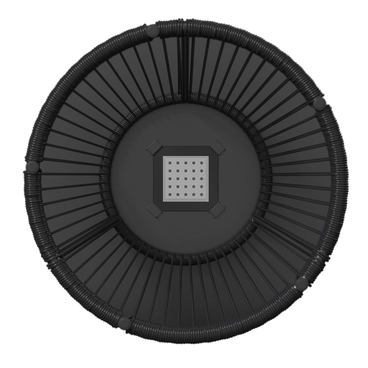 POMOĆNI STOČIĆ ZA BAŠTU 55/47/55 cm  - crna, Moderno, metal/plastika (55/47/55cm) - Bessagi Garden