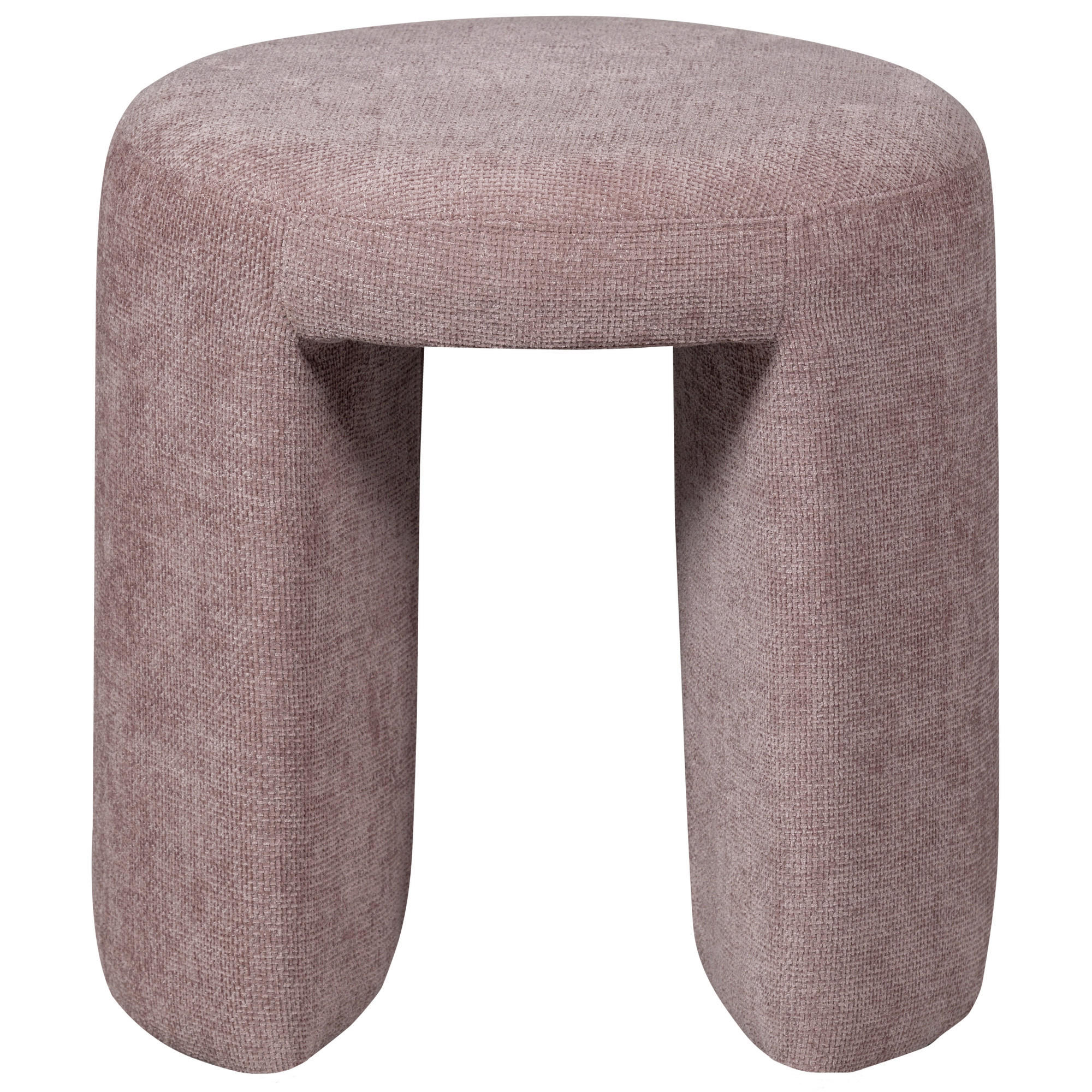 HOCKER Chenille Rosa  - Rosa, Design, Textil (45/47/45cm) - Carryhome