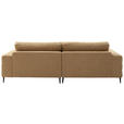 ECKSOFA in Flachgewebe Gelb  177/253 cm  - Gelb/Schwarz, Design, Textil/Metall (177/253cm) - Dieter Knoll