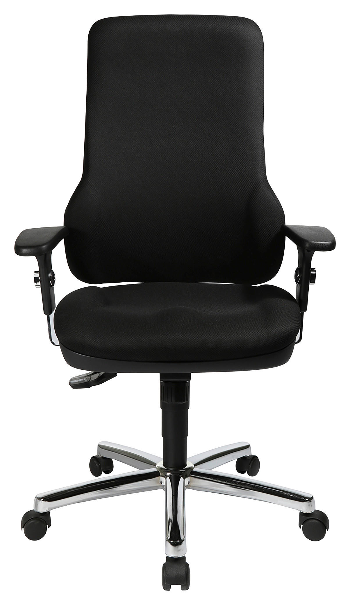 FORGÓSZÉK  szövet fekete, alumínium színű  - fekete/alumínium színű, Konventionell, műanyag/textil (60/110-121/49cm) - Topstar
