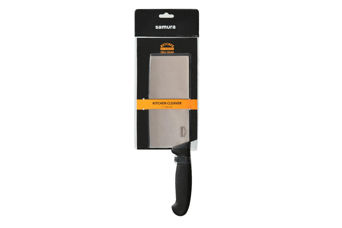 NOŽ ZA MESO  BUTCHER        31 cm    oplemenjeni čelik - srebrne boje/crna, Basics, metal/plastika (31cm) - Samura