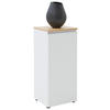 KOMMODE 45/102/41 cm  in Weiss  - Weiss/Eichefarben, Design, Holz/Holzwerkstoff (45/102/41cm) - Dieter Knoll
