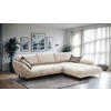ECKSOFA in Struktur Beige, Hellbraun  - Hellbraun/Beige, Design, Textil/Metall (324/205cm) - Livetastic