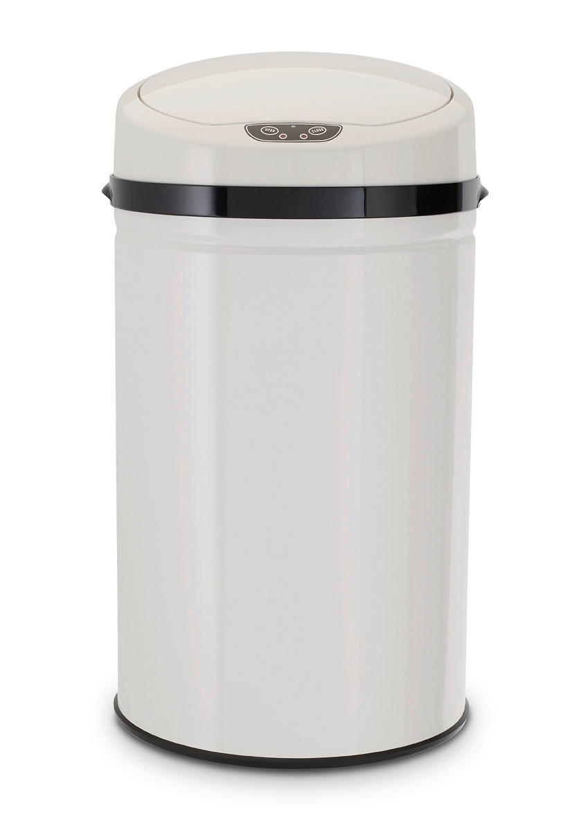 ODPADKOVÝ KÔŠ  30 l - čierna/biela, Basics, kov/plast (31/31/61,5cm) - Echtwerk