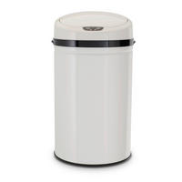 ODPADKOVÝ KOŠ  30 l - bílá/černá, Basics, kov/plast (31/31/61,5cm) - Echtwerk