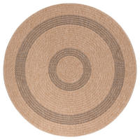 OUTDOORTEPPICH 80/80 cm Comilla Schwarz, Beige  - Beige/Schwarz, Basics, Textil (80/80cm) - Novel