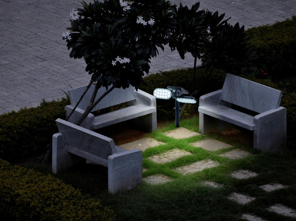 LED-STRAHLER Paco 23,2/15,5/31,9 cm   - Schwarz, Basics, Kunststoff (23,2/15,5/31,9cm) - Näve