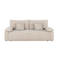 SCHLAFSOFA  in Beige  - Beige/Schwarz, Design, Kunststoff/Textil (240/93/108cm) - MID.YOU