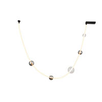 LED-HÄNGELEUCHTE Stribor 330 cm   - Klar/Schwarz, LIFESTYLE, Glas/Metall (330cm) - Novel