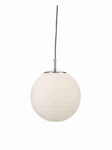 HÄNGELEUCHTE Atom 25/120 cm   - Schwarz/Weiß, KONVENTIONELL, Glas/Metall (25/120cm) - Searchlight