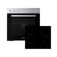 HERDSET HS2001-26  - Edelstahlfarben/Schwarz, Trend, Glas/Metall (59,4/59,5/52,1cm) - Respekta