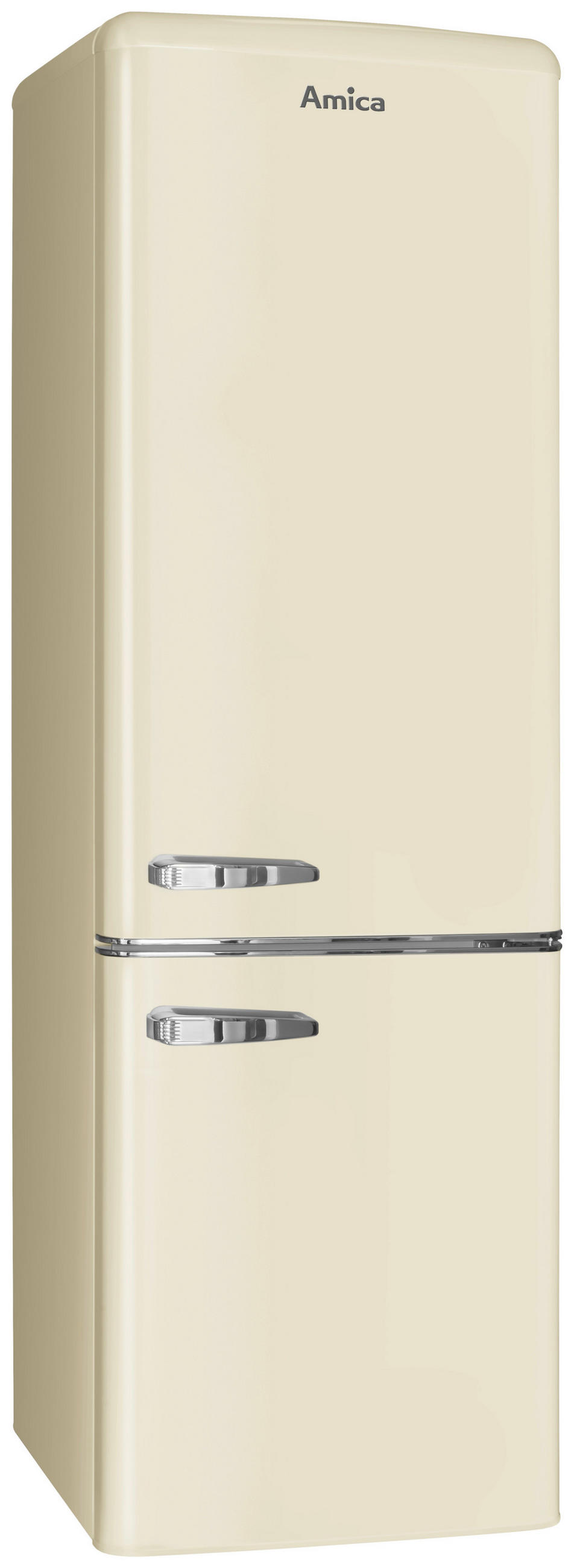 KÜHL-GEFRIER-KOMBINATION KGCR387100B  - Creme, Basics, Metall (55/181/61,5cm) - Amica