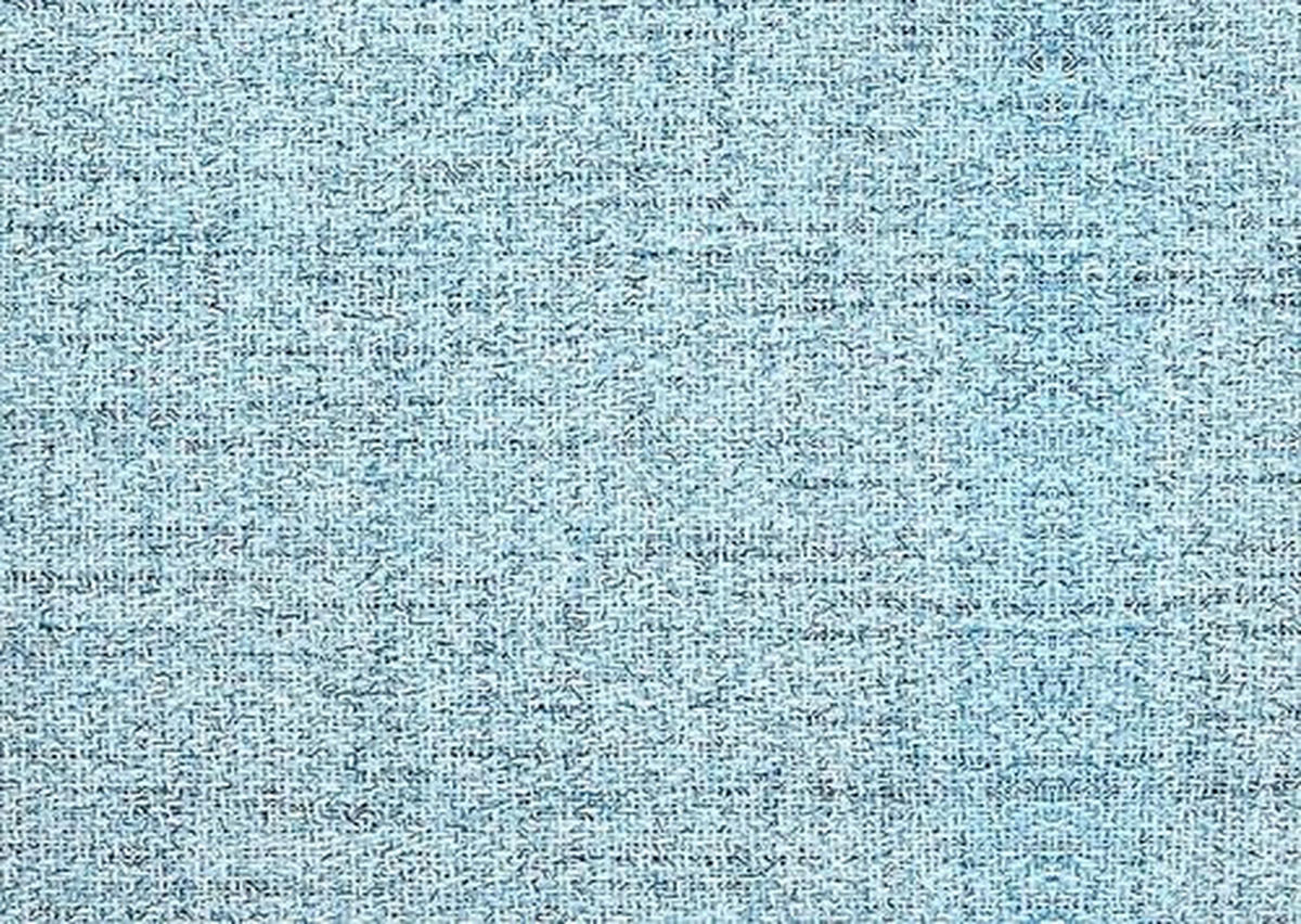 ECKSOFA in Chenille Blau, Hellblau  - Chromfarben/Blau, Design, Textil (207/301cm) - Xora