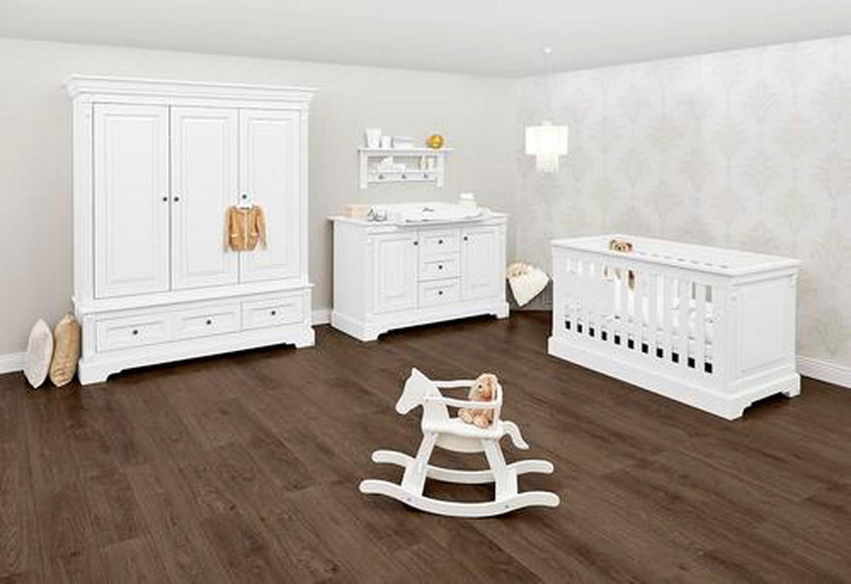 BABYZIMMER PINOLINO EMILIA  - Weiß, ROMANTIK / LANDHAUS, Holzwerkstoff - Pinolino