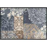 FUßMATTE  50/75 cm  Braun, Grau, Beige  - Beige/Braun, KONVENTIONELL, Kunststoff/Textil (50/75cm) - wash+dry