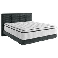 BOXSPRINGBETT 140/200 cm,  in Schwarz, Matratzen, H3 = fest  - Schwarz, KONVENTIONELL, Kunststoff/Textil (140/200cm) - Carryhome