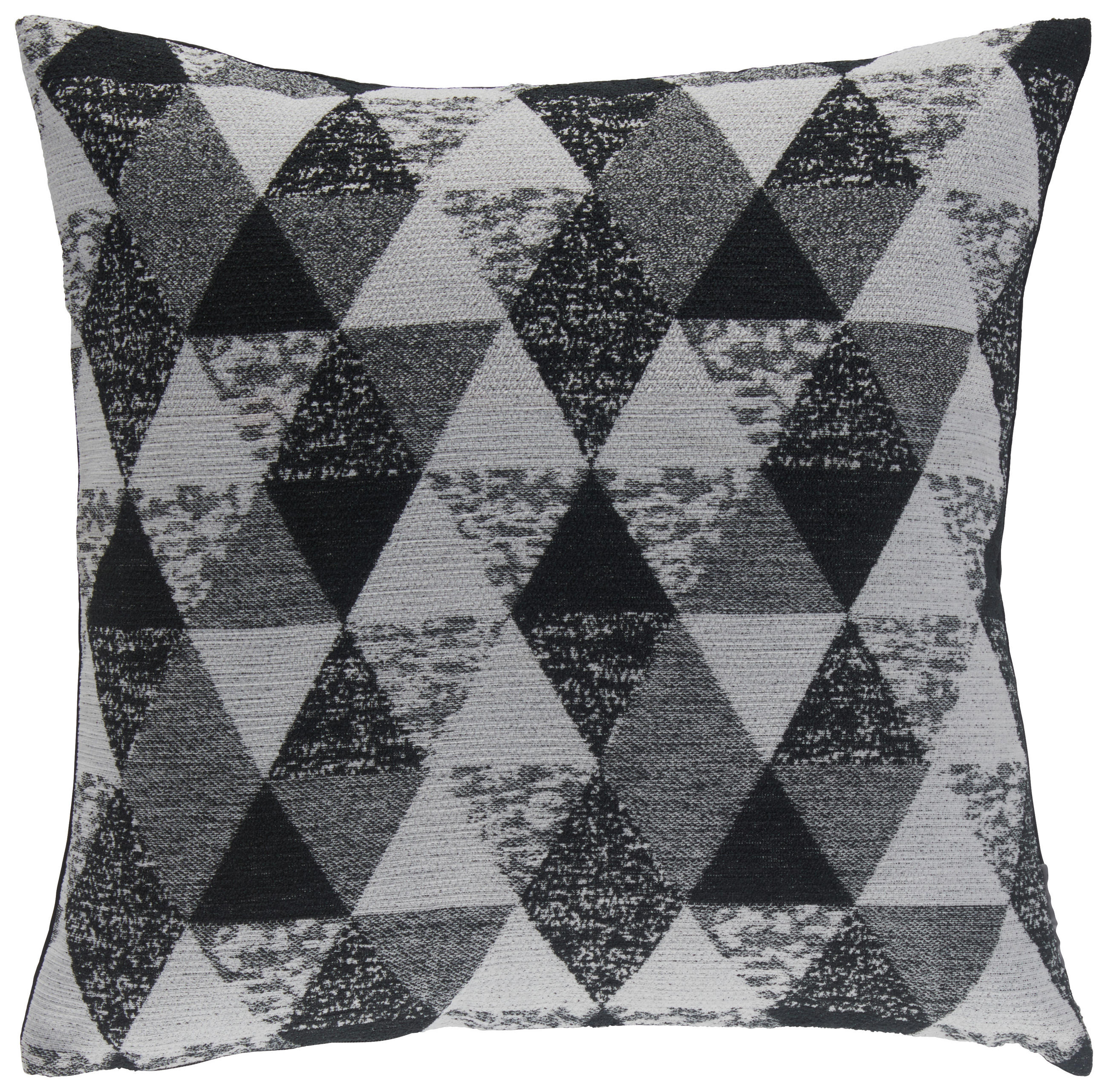 ZIERKISSEN  45/45 cm   - Ecru/Schwarz, Basics, Textil (45/45cm) - Novel