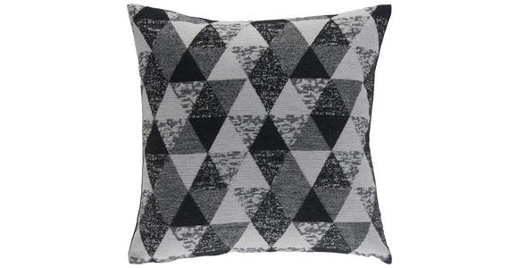 ZIERKISSEN 45/45 cm - Ecru/Schwarz, Basics, Textil (45/45cm) - Novel