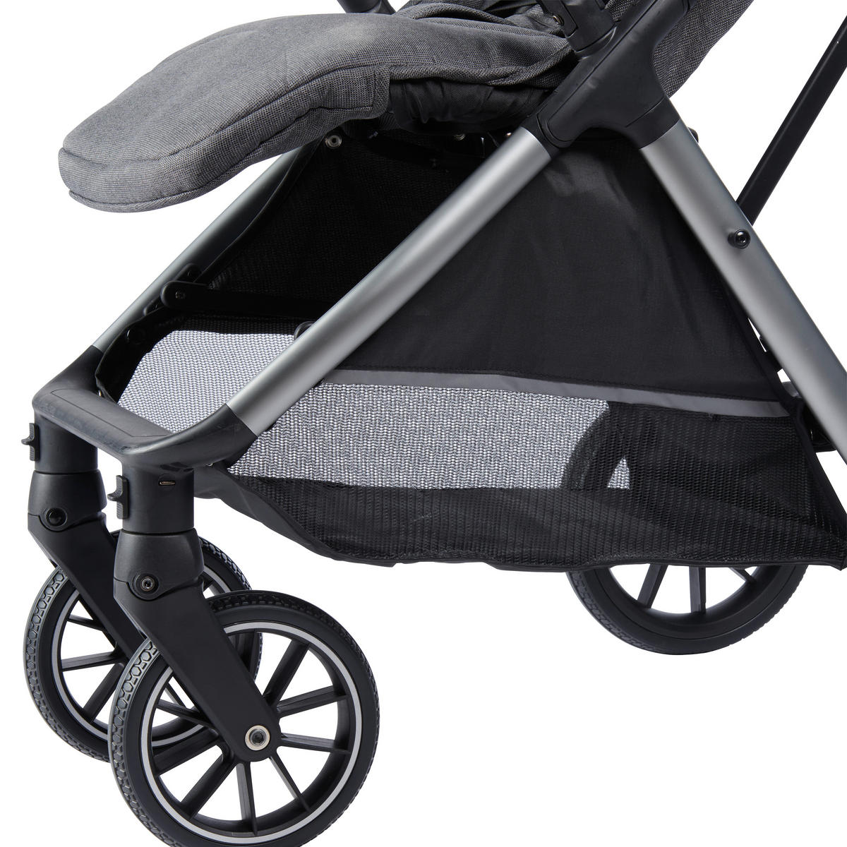 BUGGY  - Alufarben/Grau, Trend, Textil/Metall (58/108/86cm) - Jimmylee