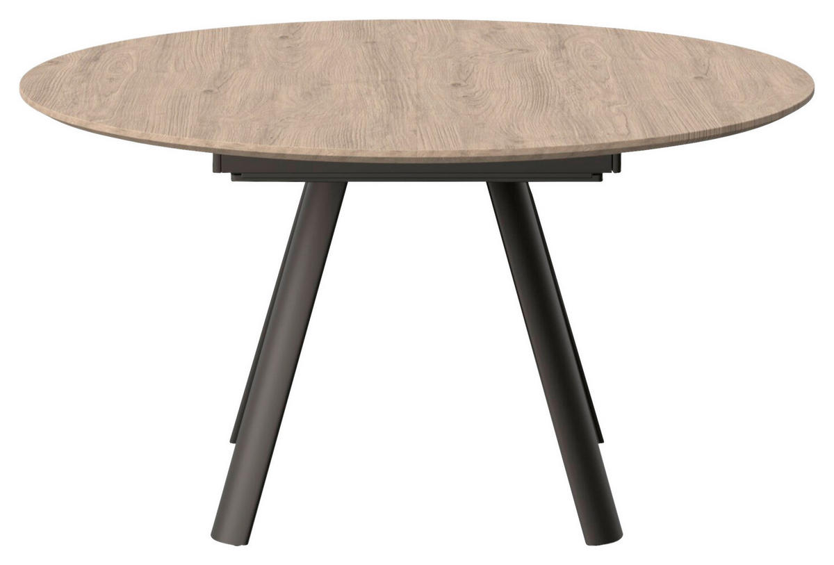 ESSTISCH in Holz, Metall 140/140/76 cm  - Wildeiche, Design, Holz/Metall (140/140/76cm) - Joop!