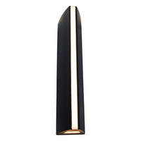 AUßENWANDLEUCHTE   - Schwarz, Design, Metall (30/6,6/8,8cm)