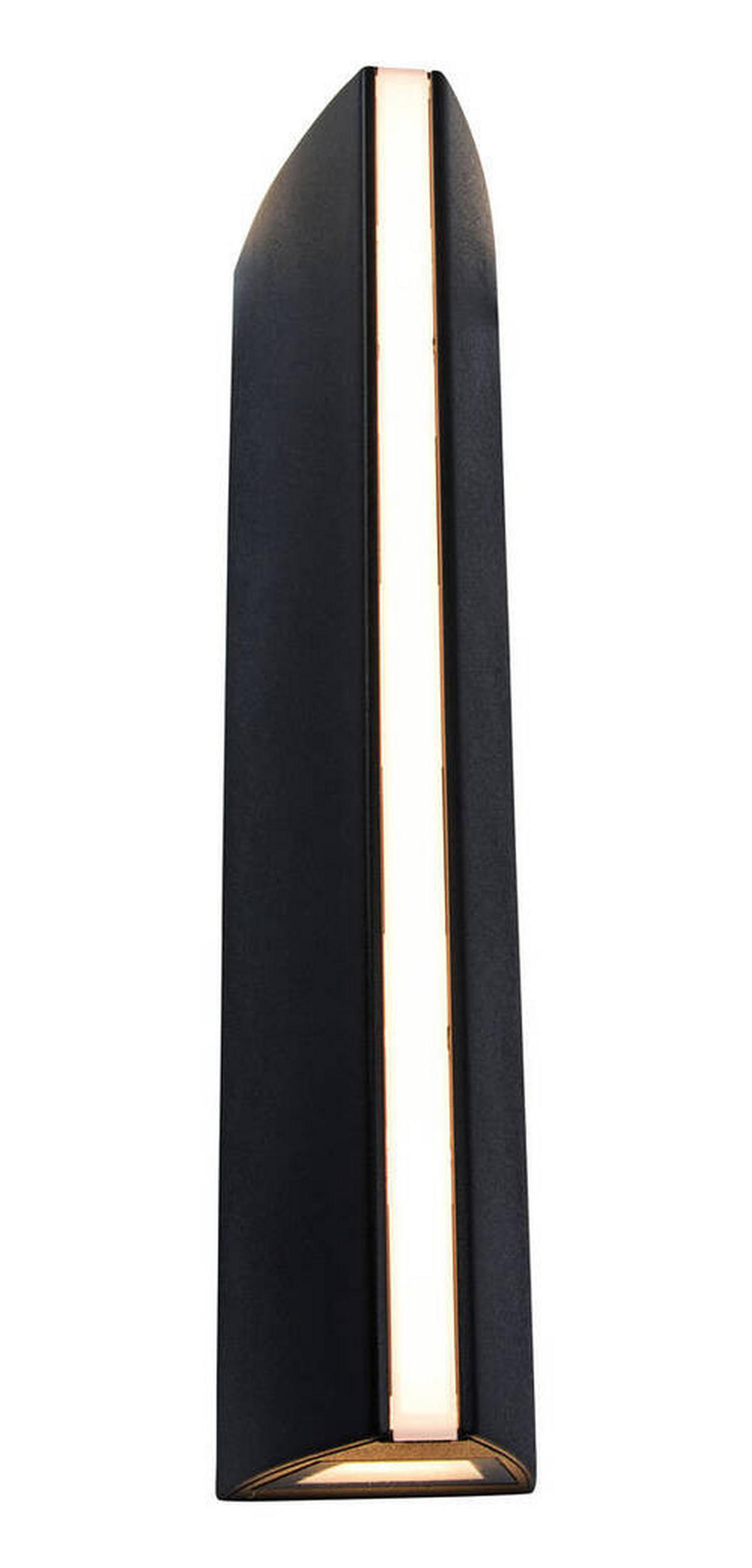 AUßENWANDLEUCHTE   - Schwarz, Design, Metall (30/6,6/8,8cm)