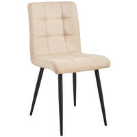 STOLICA  taupe  drvo, metal, tekstil      - crna/taupe, Konvencionalno, drvo/metal (41/84/55cm) - MID.YOU