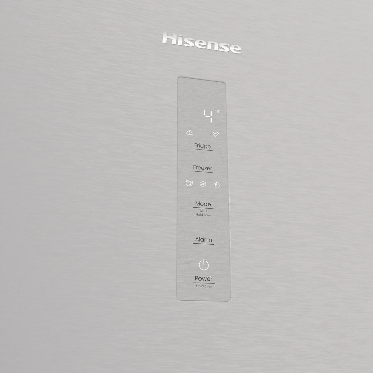 KÜHL-GEFRIER-KOMBINATION 59,5/203/65,8 cm  - Edelstahlfarben, Trend (59,5/203/65,8cm) - Hisense