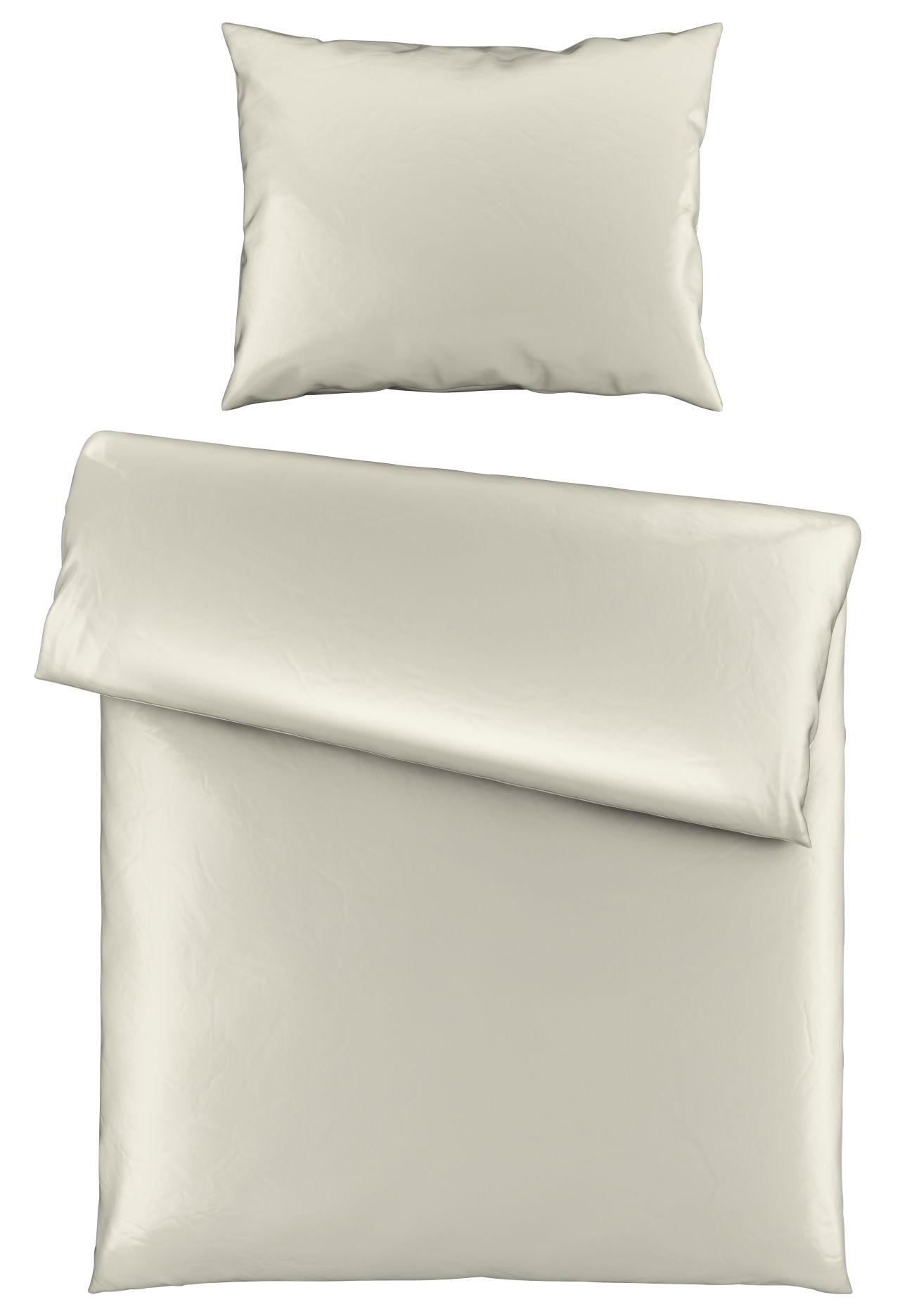 DUVETBEZUG Satin 200/210 cm  - Perlmutt, Basics, Textil (200/210cm) - Dieter Knoll