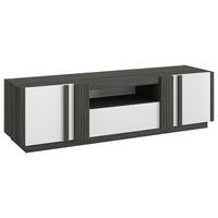 TV-ELEMENT - Weiß Hochglanz/Schwarz, MODERN, Holzwerkstoff (46/180/51cm) - MID.YOU