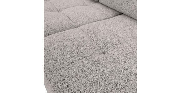 Ecksofa mit Funktion Grau Flachgewebe Zierkissen, Rückenkissen, Bettkasten, Schlaffunktion, Rücken echt, Liegefläche im Originalstoff  - Schwarz/Grau, KONVENTIONELL, Kunststoff/Textil (190/277cm) - Carryhome