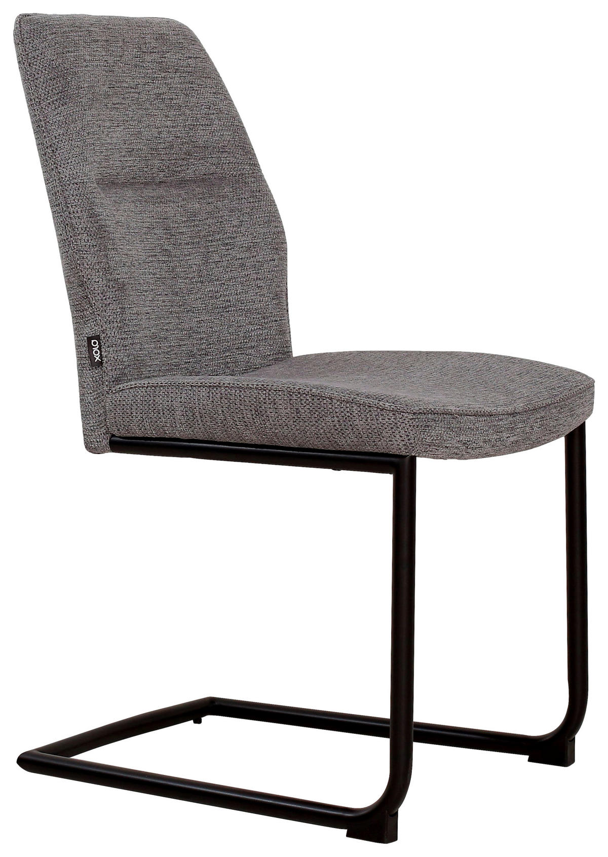STOLIČKA S PRUŽNÝM PODNOŽÍM, mikrovlákno, sivá - čierna/sivá, Design, kov/textil (45/91/62cm) - Xora