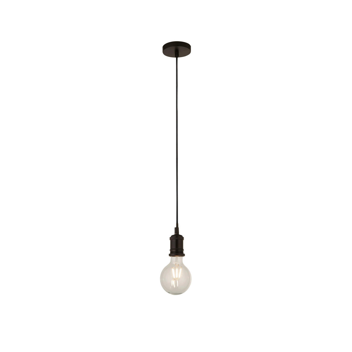 PENDELLEUCHTE 9,8/300 cm  - Schwarz, KONVENTIONELL, Metall (9,8/300cm)