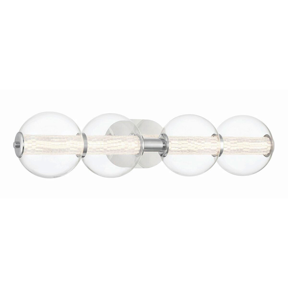 LED-WANDLEUCHTE   - Chromfarben, Basics, Glas/Metall (17/75,6/21,1cm) - Elstead Lighting