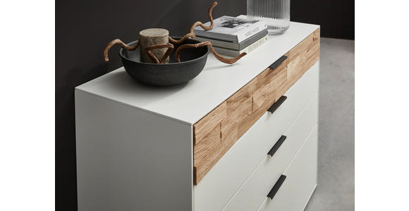 KOMMODE in 121,9/87,9/45,2 cm - Wildeiche/Anthrazit, Design, Holz/Holzwerkstoff (121,9/87,9/45,2cm) - Dieter Knoll