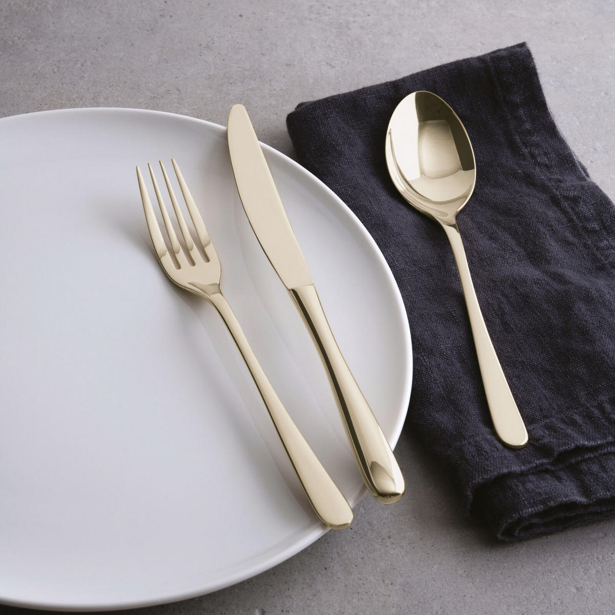 JEDILNI PRIBOR 24/1  Taste  - barve šampanjca, Basics, kovina - Sambonet