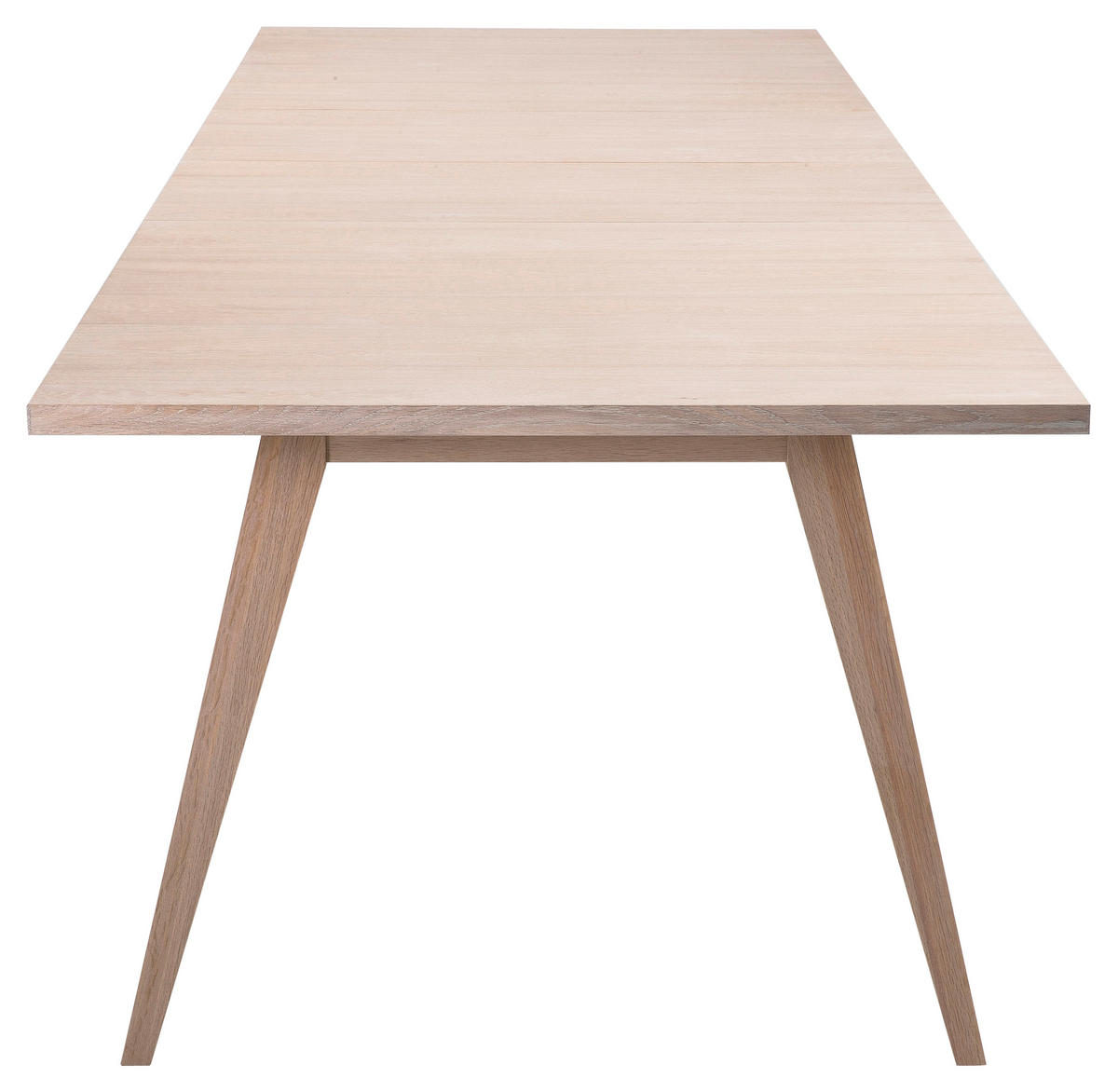 JEDILNA MIZA, furnirano, masivno hrast barve hrasta  - barve hrasta, Konvencionalno, les (210-310/100/74cm) - Carryhome