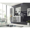 BADEZIMMER 4-teilig  in 90 cm  - Weiss/Grau, Lifestyle, Holzwerkstoff/Metall (90cm) - P & B
