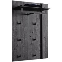 GARDEROBENPANEEL 73/106/35 cm  - Anthrazit/Eschefarben, Design, Holz/Metall (73/106/35cm) - Johann Jakob