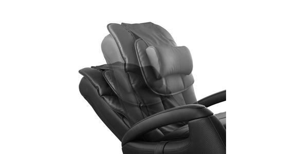 MASSAGESESSEL in Leder Schwarz - Schwarz, Design, Leder (80/117/114cm) - Cantus