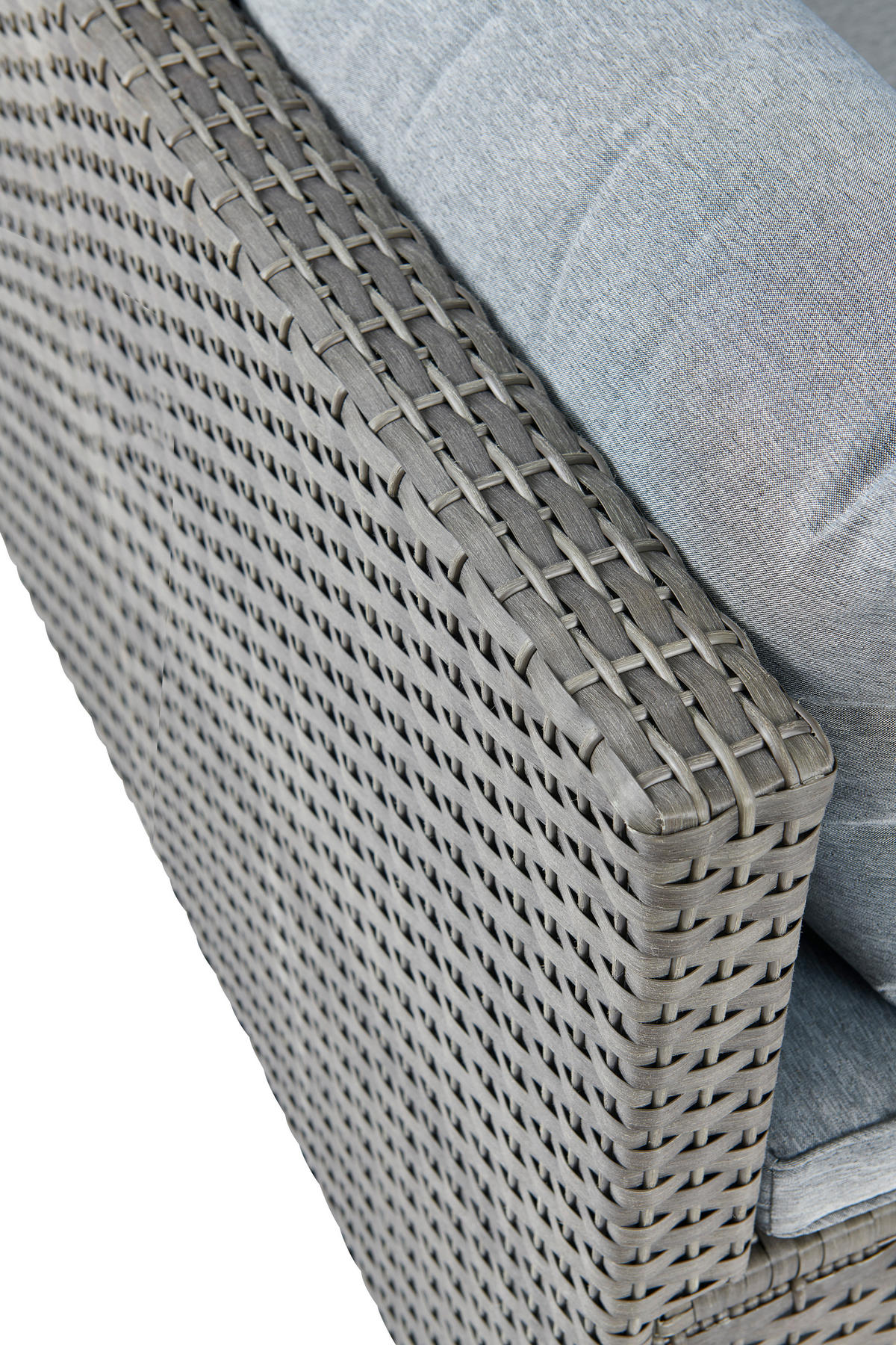 LOUNGEGARNITUR Stahl  - Grau, MODERN, Glas/Kunststoff - Ambia Garden