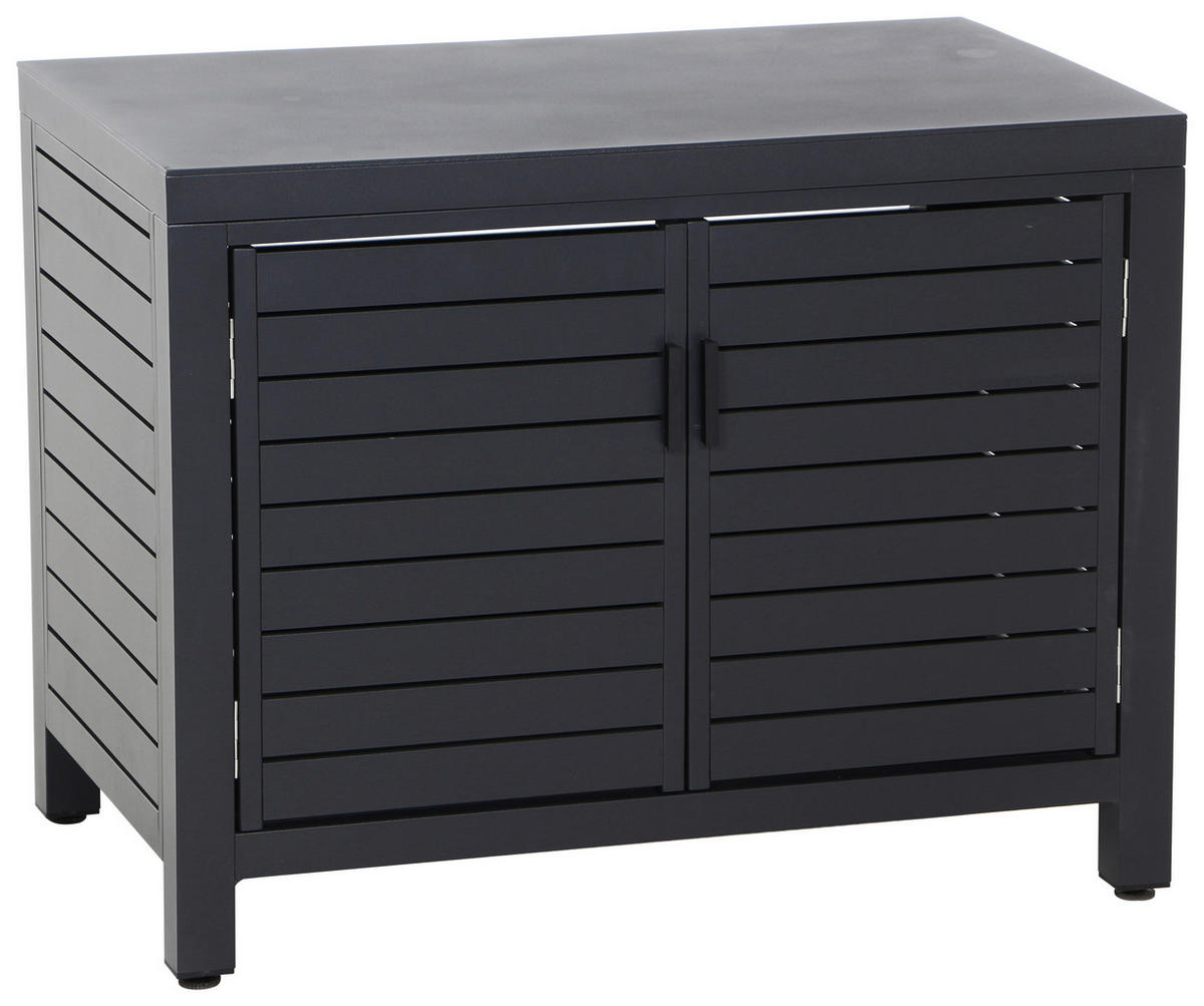 OUTDOORKÜCHE - Anthrazit, MODERN, Metall (90/70/56cm) - Siena Garden