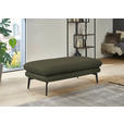 ECKSOFA in Echtleder Grün  310/180 cm  - Schwarz/Grün, Design, Leder/Metall (310/180cm) - Dieter Knoll