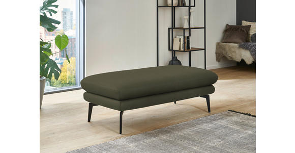 ECKSOFA in Echtleder Grün 310/180 cm - Schwarz/Grün, Design, Leder/Metall (310/180cm) - Dieter Knoll
