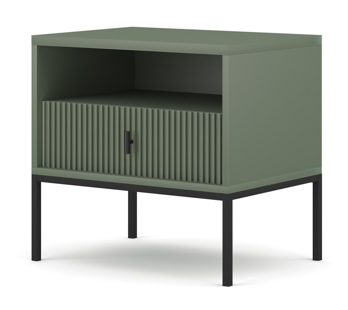 NACHTSCHRANK 53,9/52,4/39 cm  - Goldfarben/Schwarz, Design, Holzwerkstoff/Metall (53,9/52,4/39cm) - Boxxx