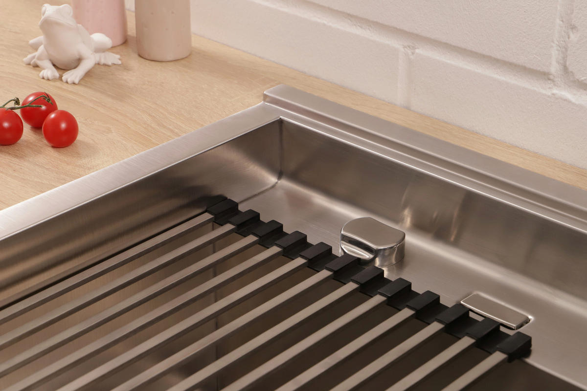 DISKHO 17501000520500100-80  - stålfärgad, Basics, metall (52/24,5/50cm) - Respekta