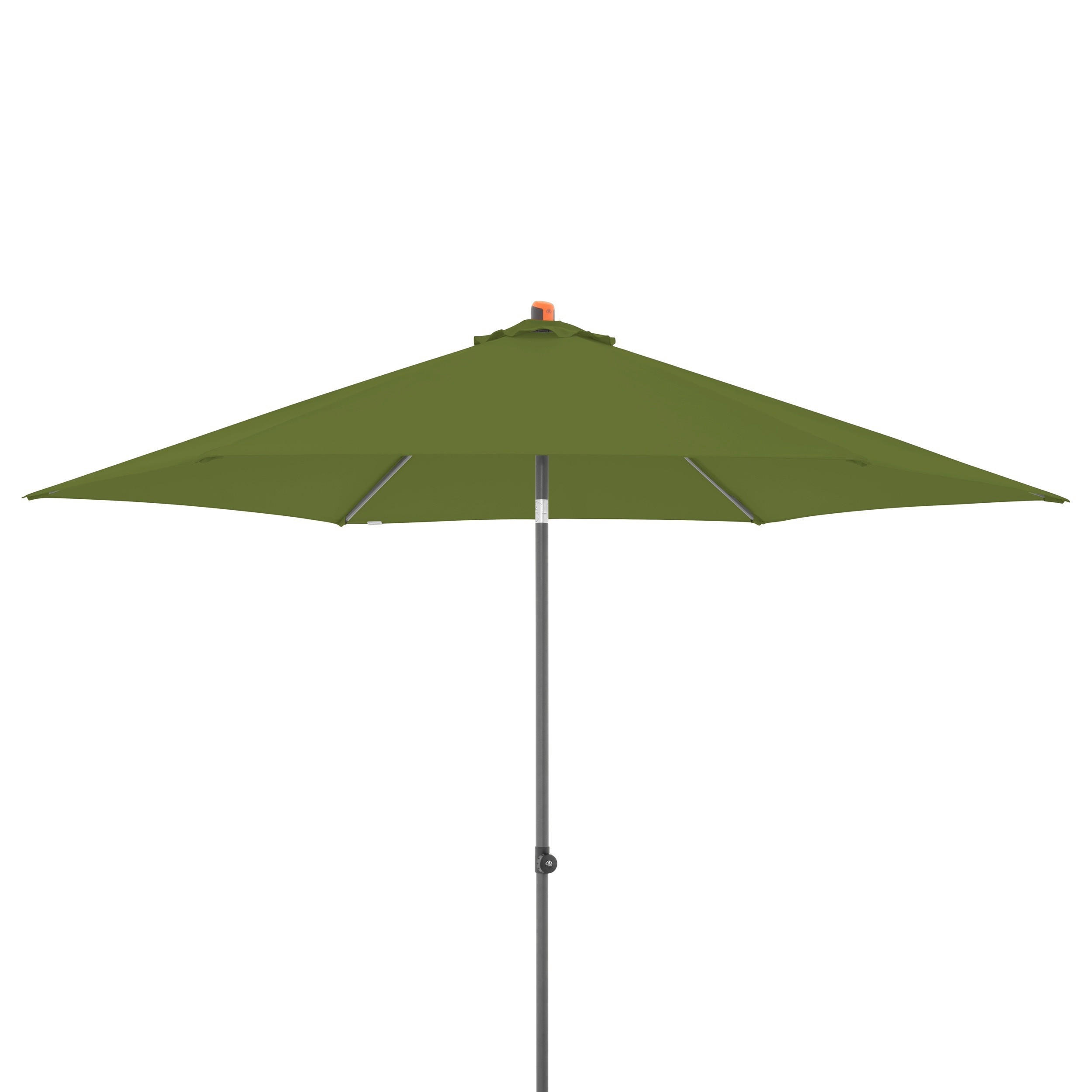 SONNENSCHIRM 300x300 cm  - Anthrazit/Grün, Basics, Textil/Metall (300/300cm) - Doppler